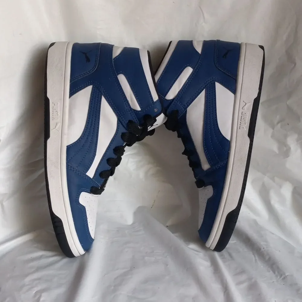 Puma 6 Mens White and Blue
